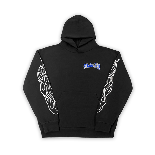 MADENY FLAME HOODIE (BLACK)