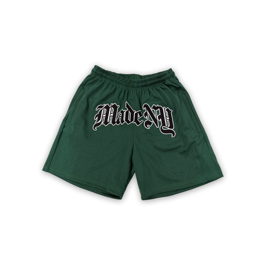 NY TIMES MESH SHORTS (FOREST/BLK)