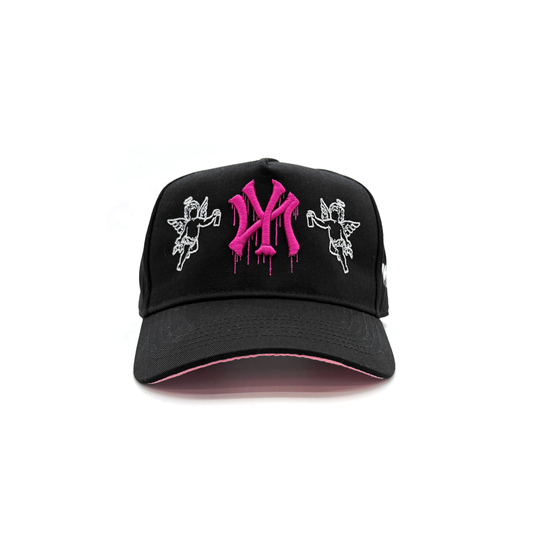 NY DRIPS LOGO SNAP (BLK/BEAST PINK)